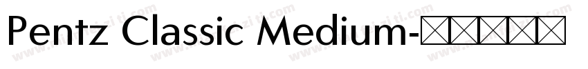 Pentz Classic Medium字体转换
